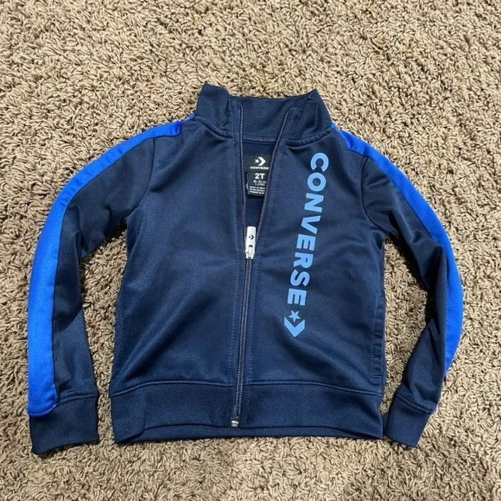 Converse Kids' Navy Blue Track Jacket